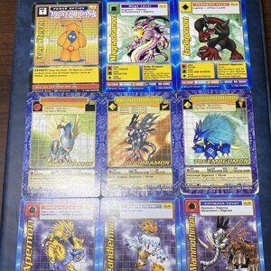 Vintage Digimon Card Lot Bandai 1999–2001 Apemon Magnadramon Mammothmon